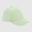 Gorra junior de algodón ecológico de 5 paneles "Inicial relieve" color pistacho